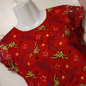 DC Comics Wonder Woman (XL 14-16) Red Dress Cosplay Halloween Costume